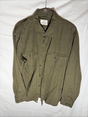 Utility Field Shirt Jacket in Olive Green - Military Style